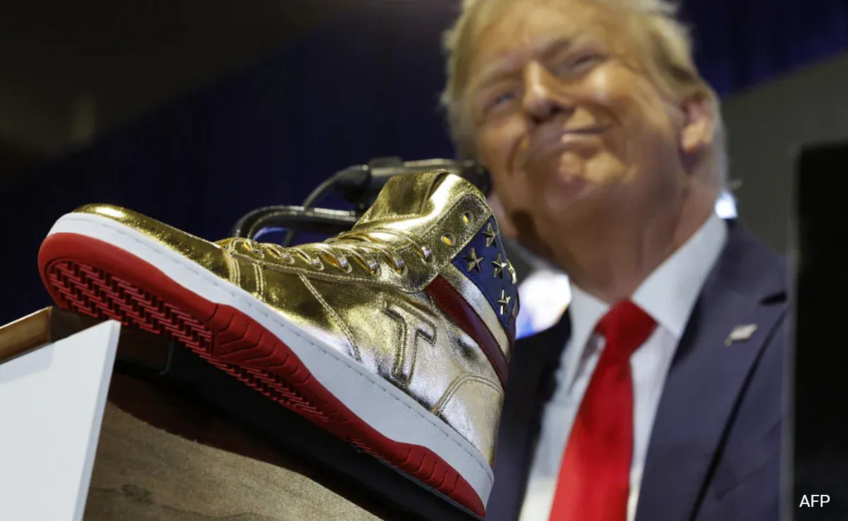 Donald Trump’s high-top sneakers sell out within hours of their launch.