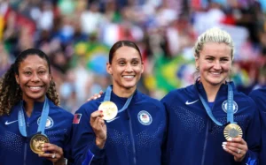 USWNT’s Lynn Williams Breaks Gold Medal During Post-Olympics Party