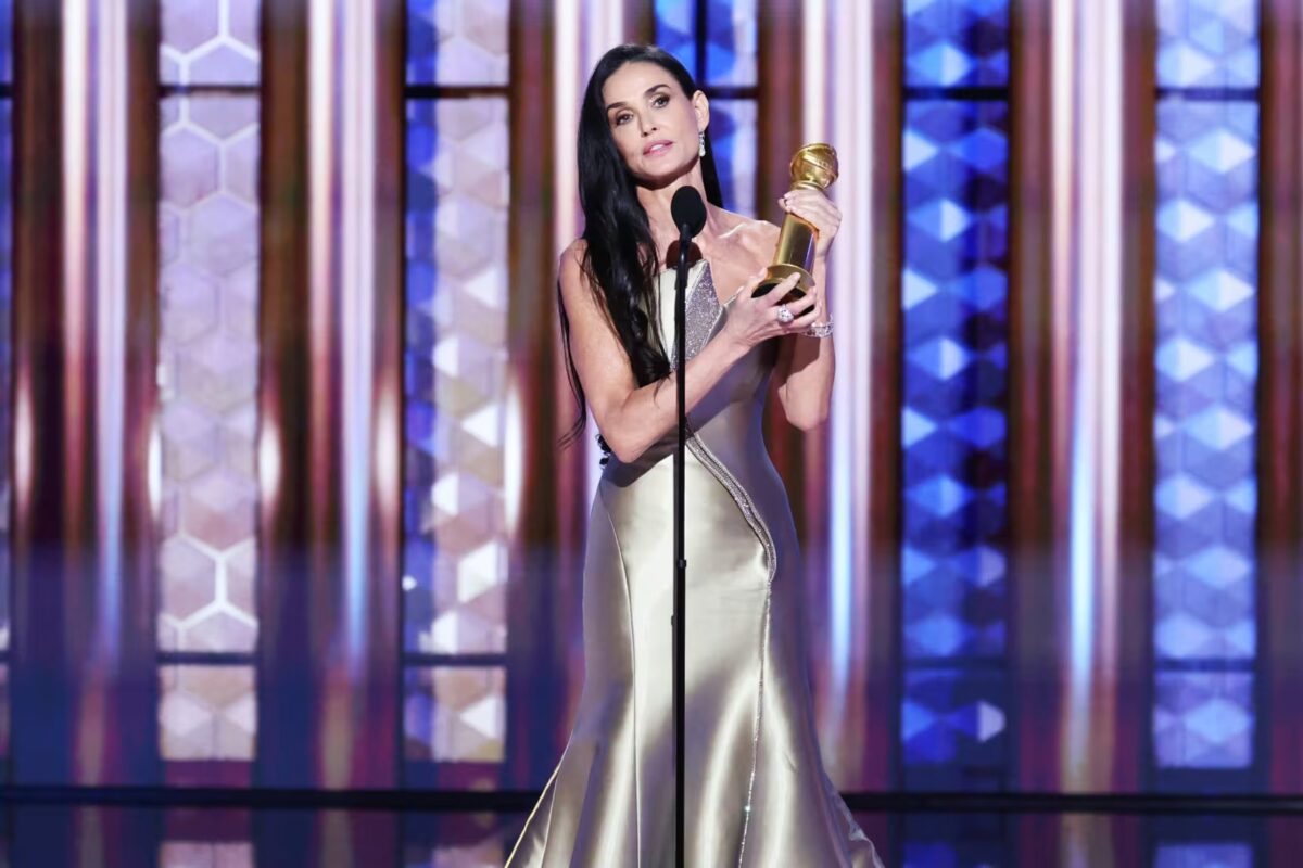 Demi Moore Earns First Major Acting Award at Golden Globes