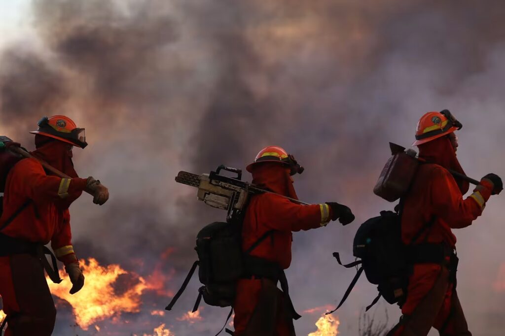 Hughes Fire Containment Progress as Thousands Return Home