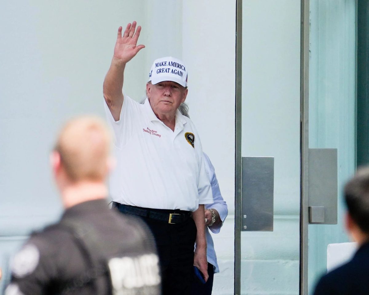 Donald Trump at the Trump National Golf Club.