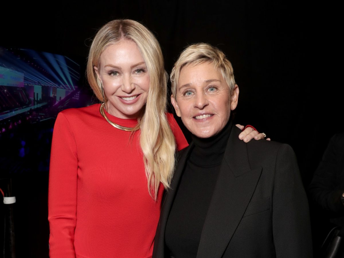 Ellen DeGeneres, Portia de Rossi Left