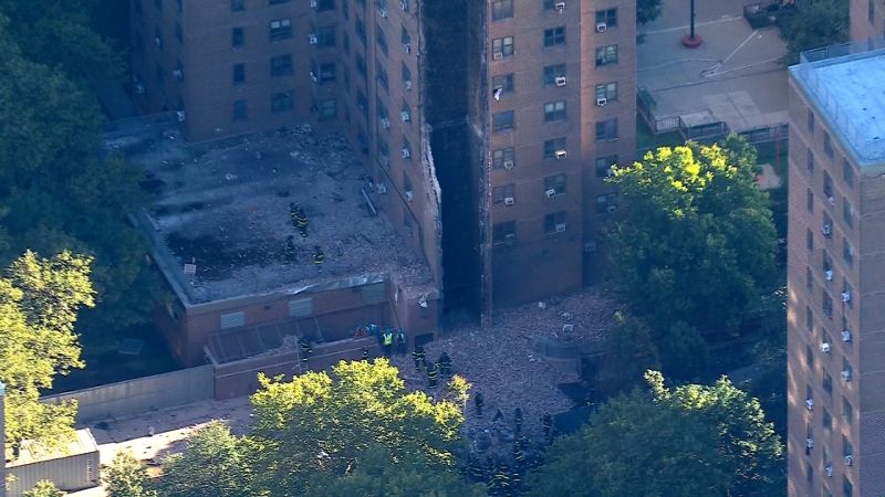 Bronx Apartment Building Collapses After Reported Explosion