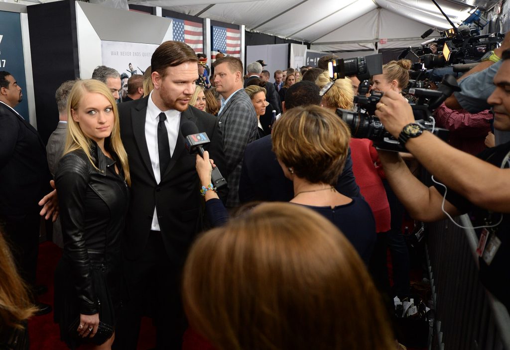 Jim Parrack and Leven Rambin at the premiere