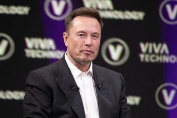 PARIS, FRANCE - June 16, 2023: Elon Musk, founder, CEO, and chief engineer of SpaceX, CEO of Tesla, CTO and chairman of Twitter, Co-founder of Neuralink and OpenAI, at VIVA Technology (Vivatech)