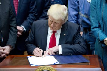 Trump signs